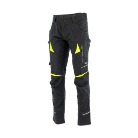 Sara Cottonflex deréknadrág - fekete - sárga