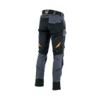 Sara Cottonflex deréknadrág - sötétszürke - narancs