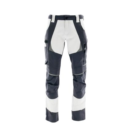 Sara Cottonflex deréknadrág - fehér - szürke