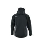 Sara Comfort Winter bélelt softshell hosszú kabát fekete - szürke