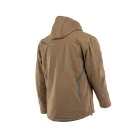 Sara Comfort Winter bélelt softshell hosszú kabát barna - s.szürke