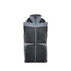 Sara Comfort Plus Hybrid kapucnis bélelt mellény fekete - szürke