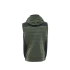 Sara Comfort Plus Hybrid kapucnis bélelt mellény fekete - zöld