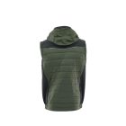 Sara Comfort Plus Hybrid kapucnis bélelt mellény fekete - zöld