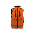 Sara Drogowiec Comfort Plus kifordítható bélelt mellény - narancs - sötétszürke