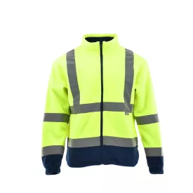 Sara Drogowiec Winter polár pulóver sárga - navy kék