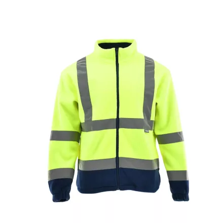 Sara Drogowiec Winter polár pulóver sárga - navy kék