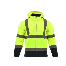   Sara Drogowiec jólláthatósági softshell kabát - sárga - navy kék