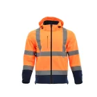 Sara Drogowiec jólláthatósági softshell kabát - narancs - navy kék