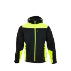 Sara Comfort Plus softshell kabát fekete - sárga