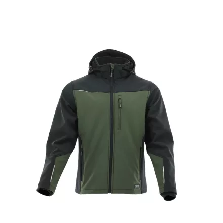 Sara Comfort Plus softshell kabát zöld - fekete
