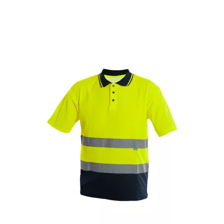 Sara Drogowiec jólláthatósági galléros póló - sárga - navy kék