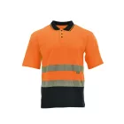 Sara Drogowiec jólláthatósági galléros póló - narancs - navy kék