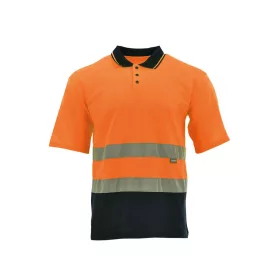   Sara Drogowiec jólláthatósági galléros póló - narancs - navy kék