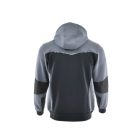 Sara Comfort Plus kapucnis pulóver fekete - szürke