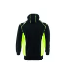 Sara Comfort Neo kapucnis pulóver fekete - neon