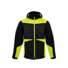 Sara Comfort Winter Hybrid bélelt kabát fekete - sárga