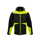 Sara Comfort Winter Hybrid bélelt kabát fekete - sárga