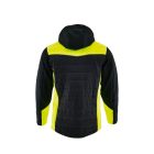 Sara Comfort Winter Hybrid bélelt kabát fekete - sárga