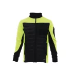 Sara Comfort Plus Hybrid cipzáras pulóver fekete - sárga