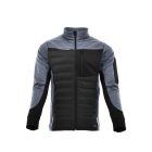 Sara Comfort Plus Hybrid cipzáras pulóver fekete - szürke