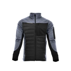 Sara Comfort Plus Hybrid cipzáras pulóver fekete - szürke