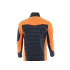 Sara Comfort Plus Hybrid cipzáras pulóver s.szürke - narancs