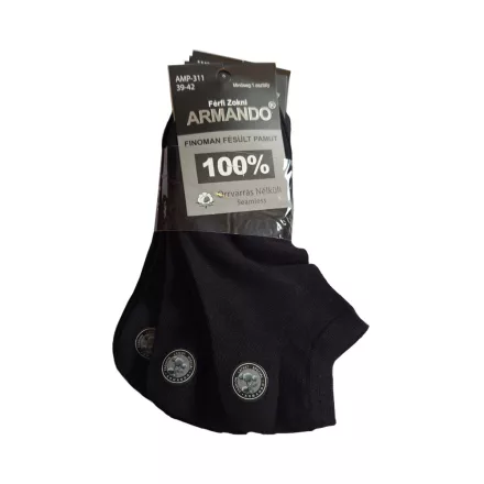 Armando titokzokni - fekete 30 pár/csom.