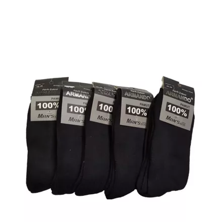 Armando téli zokni - fekete 30 pár/csom.