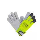 Urgent 1207 neon bőrkesztyű - biszteres