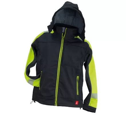 Urgent GL-8364 kapucnis softshell kabát - sárga
