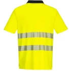 DX412 -Portwest galléros Hi-Vis póló prémium minőségű könnyű és rugalmas fényvisszaverő szalaggal XL