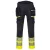 DX445 - Portwest Hi-Vis Class 1 Holster lengőzsebes munkavédelmi jóláthatósági derekasnadrág Sárga/Fekete