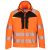 DX475 - Portwest prémium Hi-Vis Softshell dzseki légáteresztő, vízálló és szélálló Narancs/Fekete M