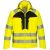 DX475 - Portwest prémium Hi-Vis Softshell dzseki légáteresztő, vízálló és szélálló Citrom/Fekete 4XL