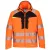 DX475 - Portwest prémium Hi-Vis Softshell dzseki légáteresztő, vízálló és szélálló Narancs/Fekete és Sárga/Fekete