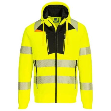 DX477YBR4XL könnyű rugalmas HiVisTex Pro jólláthatosági munkavédelmi pulóver 4XL