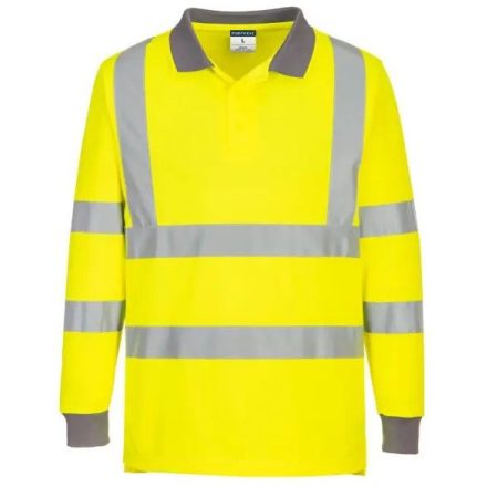 EC11 Portwest jólláthatósági Eco Hi-Vis L/S munkavédelmi póló (6-os csomag) Sárga 4XL