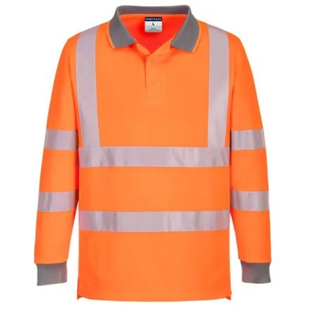 EC11 Portwest jólláthatósági Eco Hi-Vis L/S munkavédelmi póló (6-os csomag) Narancs és Sárga színben