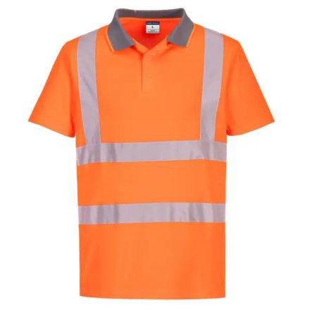 EC12 Portwest Eco Hi-Vis jólláthatósági munkavédelmi póló (6-os csomag) Narancssárga és Sárga színben