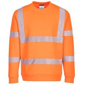   EC13 Portwest Eco Hi-Vis jólláthaósági munkavédelmi pulóver Narancssárga ás Sárga