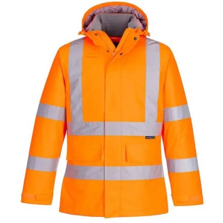 EC60 Portwest Eco Hi-Vis téli jólláthatósági munkavédelmi dzseki Narancssárga S