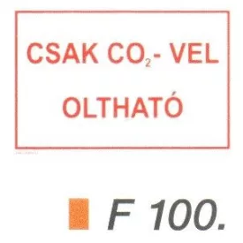 Csak CO2-vel oltható F100