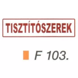 Tisztítószerek F103