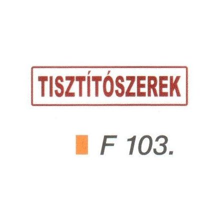 Tisztítószerek F103