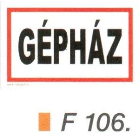 Gépház F106