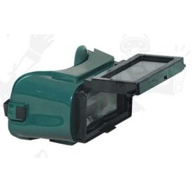   Lux Optical munkavédelmi védőszemüveg, Ferlux felhajtható 50x105 lencse, hőálló műanyag keret, porm