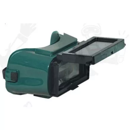 Lux Optical munkavédelmi védőszemüveg, Ferlux felhajtható 50x105 lencse, hőálló műanyag keret, porm