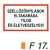 Szellözönyílások eltakarása tilos és életveszélyes! F17