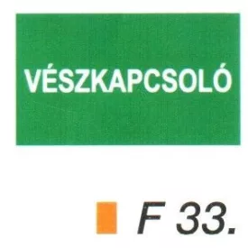 Vészkapcsoló F33